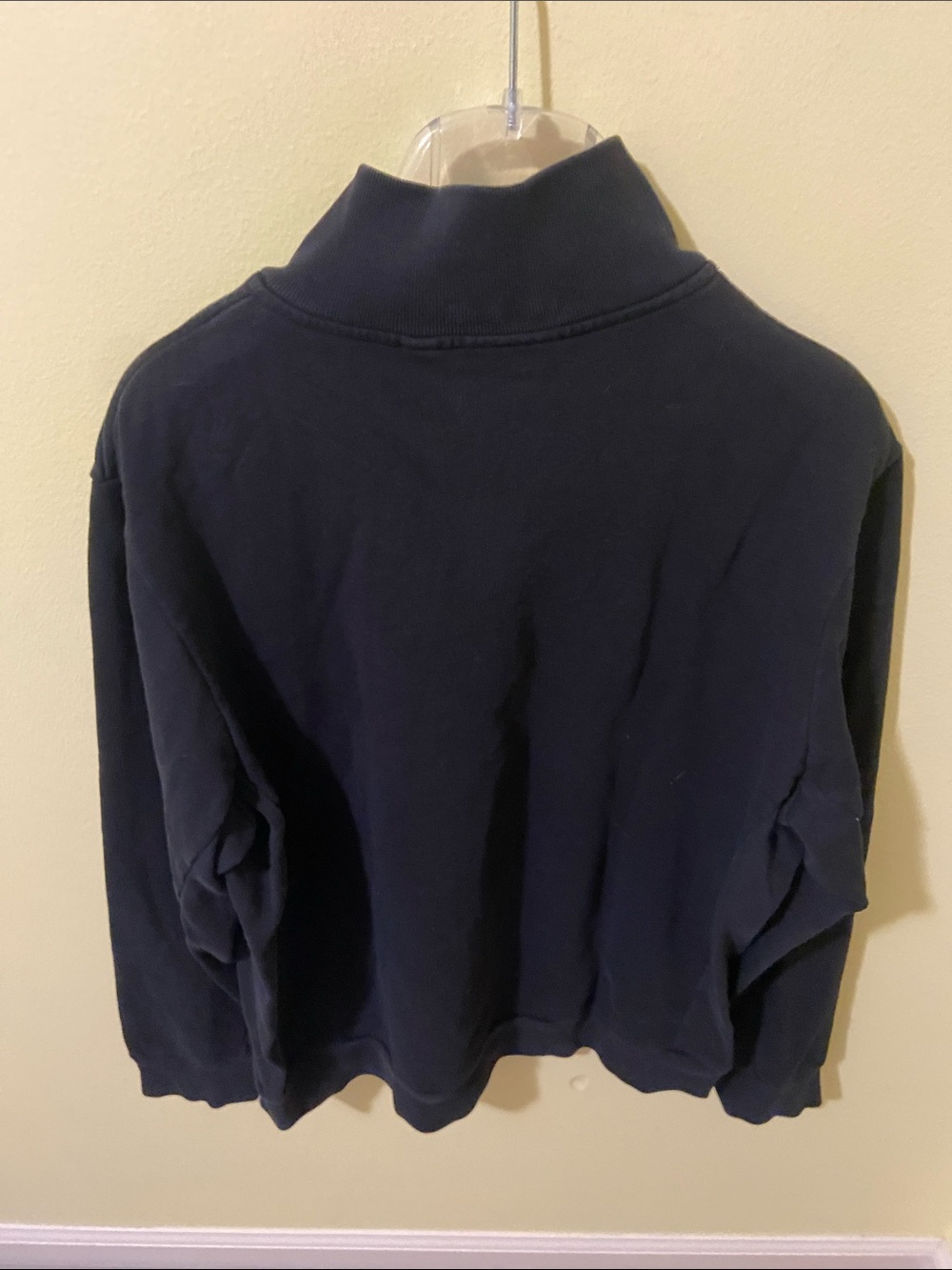 Lacoste Zip-Front Pullover with Green Crocodile Logo - Picture 3 of 4